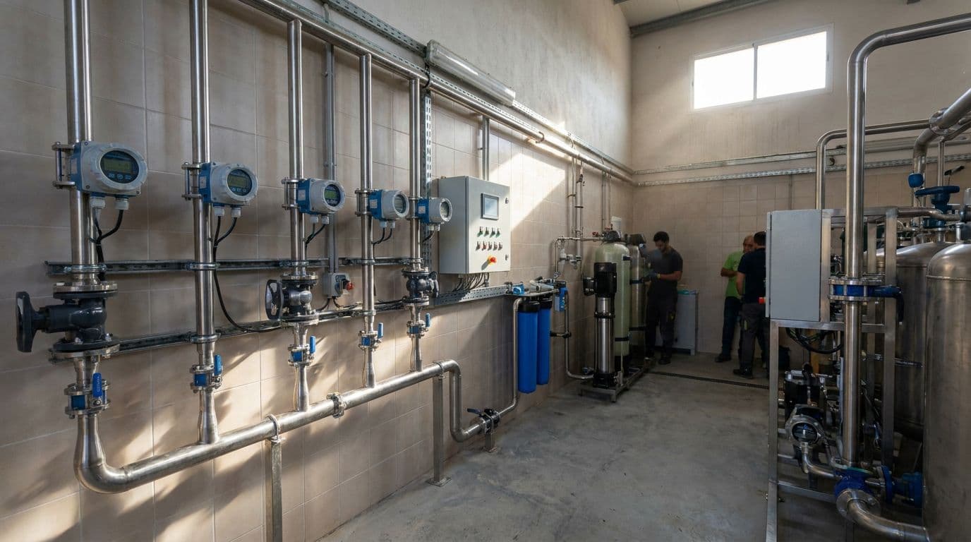 Sensores LoRaWAN de monitorización de agua instalados en una urbanización española